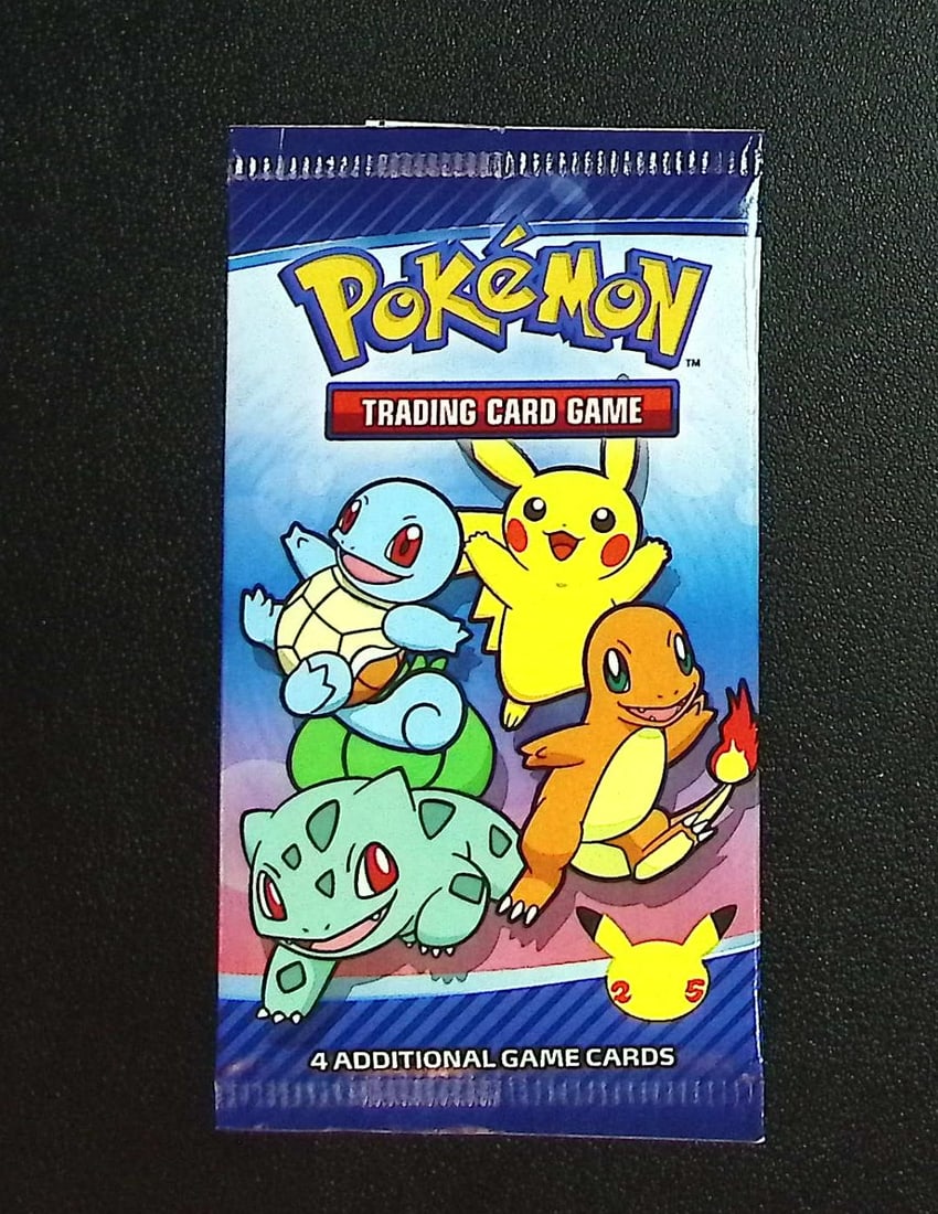 Pokemon McDonald's 25th Anniversary Pack 4 Cards: Pokemon Trading Card Game Cards, Charizard, Pikachu, Mewtwo, Reverse Holo, Holo Rare, Secret Rare Cards, Full Art Cards, Eevee, Ultra Rare Card, Illustration Rare, Special Illustration Rare SIR