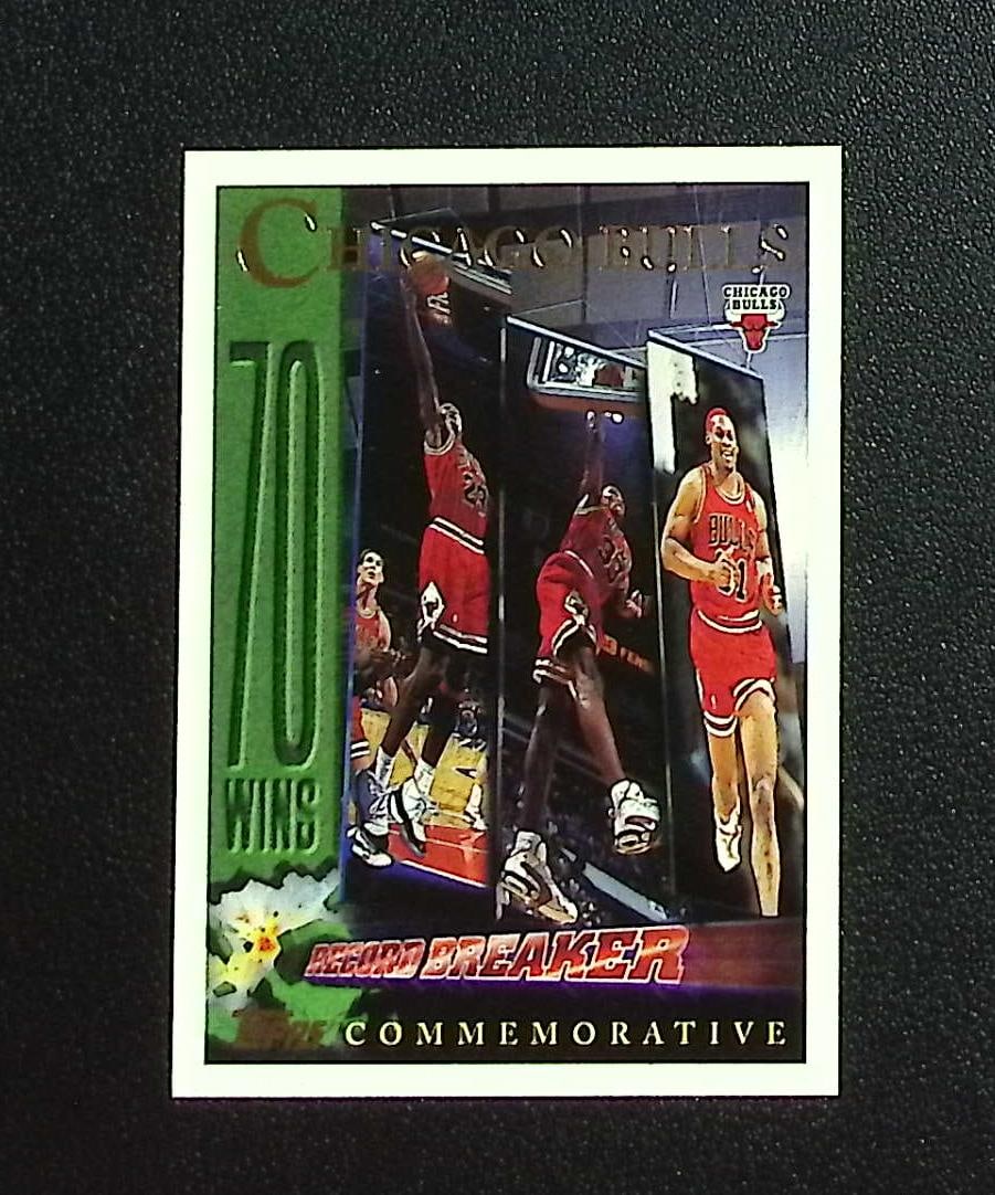 Chicago Bulls Record Breaker Michael Jordan 1996-97 Topps #72: Topps & Bowman Basketball NBA Trading & Sports Cards, Sports Cards for Sale Near Me, Chrome, Refractor, SP, SSP, Valuable Auction Memorabilia Lots Sold On Line, NBA Championship & Hall of Fame Player 