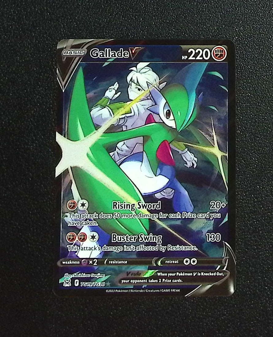 Pokemon Lost Origin Trainer Gallery Gallade V #TG19: Pokemon Trading Card Game Cards, Charizard, Pikachu, Mewtwo, Reverse Holo, Holo Rare, Secret Rare Cards, Full Art Cards, Eevee, Ultra Rare Card, Illustration Rare, Special Illustration Rare SIR