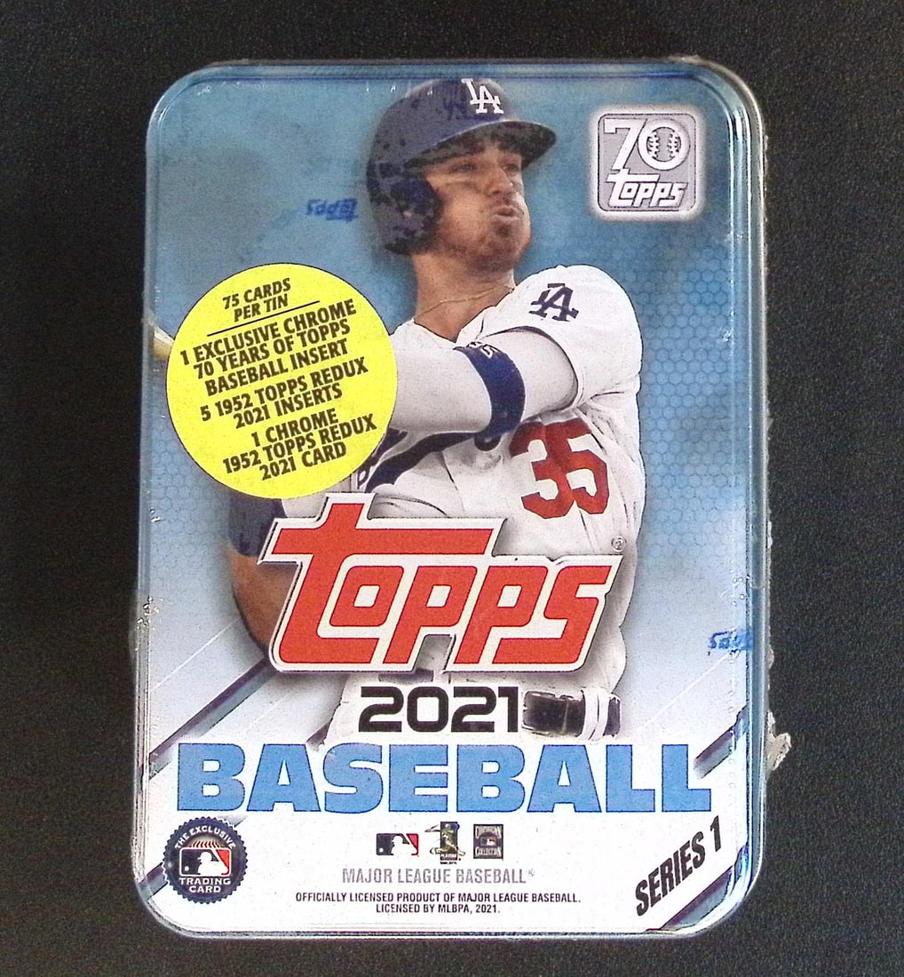 2021 Topps Baseball Series One Tin Sealed. 75 Cards (1 of 1)