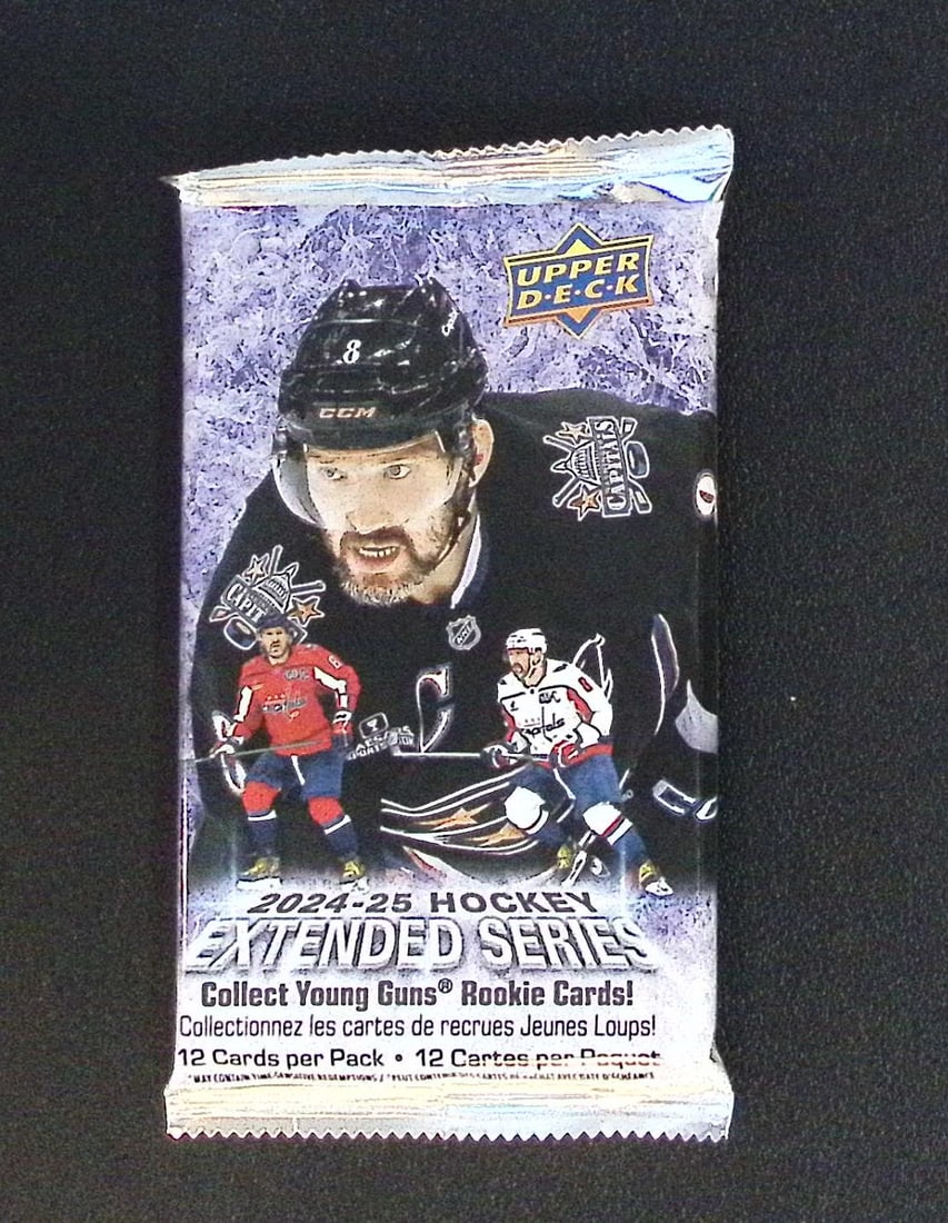 2024-25 Upper Deck Hockey Cards EXTENDED SERIES Pack Sports Cards: Upper Deck Hockey NHL Trading & Sports Cards, Stanley Cup Winners & Hall of Fame Players, Connor McDavid, Alex Ovechkin, Sports Cards for Sale Near Me, Auction Lots for Sale on Line