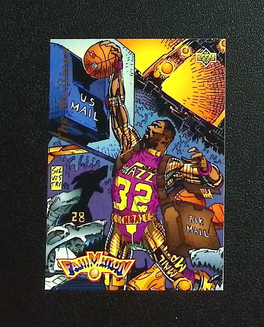 Karl Malone The Mailman Fanimation 1992-93 Upper Deck #508 Utah Jazz: Upper Deck Basketball NBA Trading & Sports Cards, Sports Cards for Sale Near Me, Chrome, Refractor, SP, SSP, Valuable Auction Memorabilia Lots Sold On Line, NBA Championship & Hall of Fame Player Card