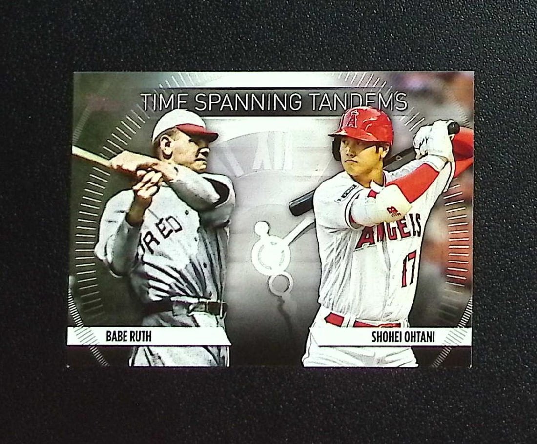Babe Ruth/Shohei Ohtani Time Spanning Tandems 2023 Topps #TS-1: Topps, Bowman, & Fanatics Baseball MLB Trading & Sports Cards, Sports Cards for Sale Near Me, World Series & Hall of Fame Players Memorabilia, Refractors, X-Fractors, Numbered, SP, SSP, Valuable Aucti