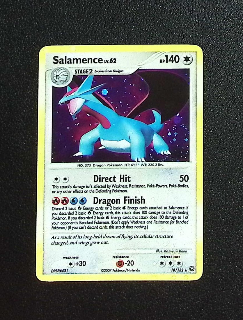 Pokemon Secret Wonders Salamence Holo #18 LP See Pics: Pokemon Trading Card Game Cards, Charizard, Pikachu, Mewtwo, Reverse Holo, Holo Rare, Secret Rare Cards, Full Art Cards, Eevee, Ultra Rare Card, Illustration Rare, Special Illustration Rare SIR