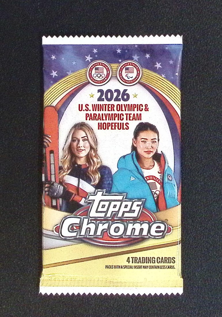 2026 Topps Chrome US Winter Olympics & Paralympic Team Hopefuls Blaster Box Pack: Factory Sealed Topps Trading & Sports Cards, Speckled, SP, SSP, Variations, Autographs, Chrome, Refractors, Sports Cards for Sale Near Me, Valuable Auction Lots for Sale on Line