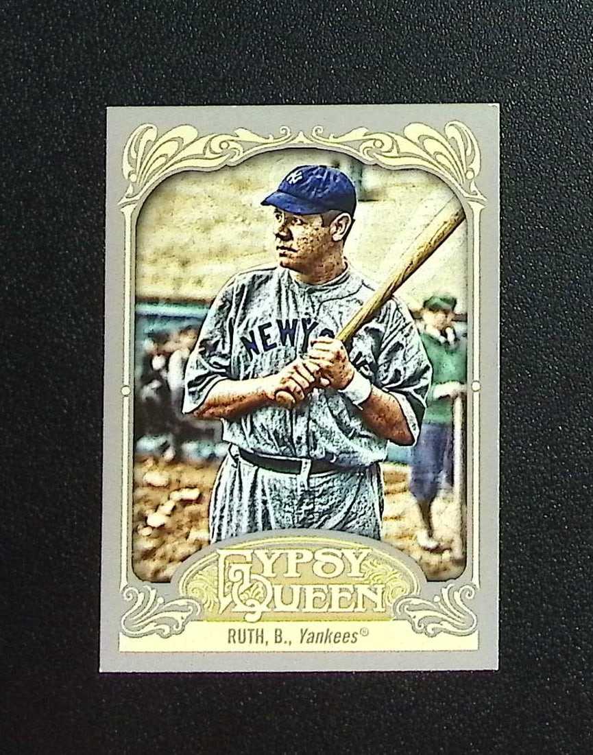 Babe Ruth 2012 Topps Gypsy Queen #300 Yankees: Topps, Bowman, & Fanatics Baseball MLB Trading & Sports Cards, Sports Cards for Sale Near Me, World Series & Hall of Fame Players Memorabilia, Refractors, X-Fractors, Numbered, SP, SSP, Valuable Aucti