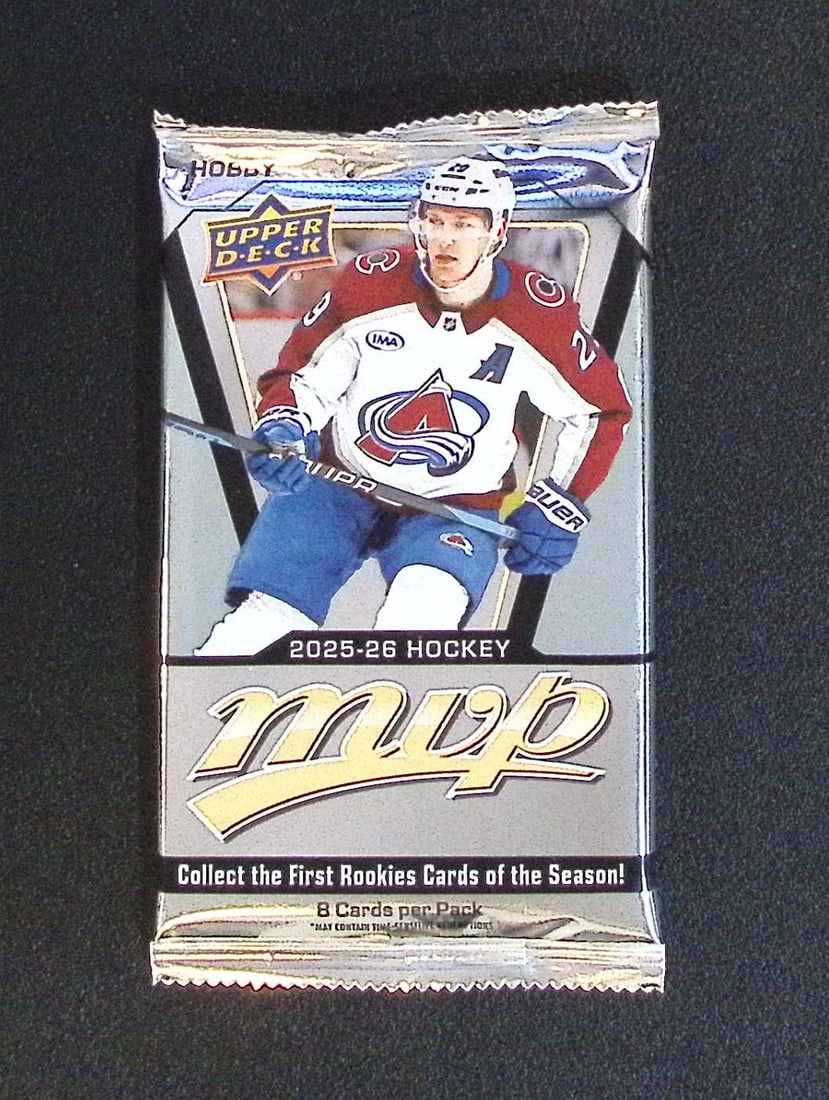 2025-26 Upper Deck MVP HOBBY BOX PACK - NHL Hockey Trading Cards: Upper Deck Hockey NHL Trading & Sports Cards, Stanley Cup Winners & Hall of Fame Players, Connor McDavid, Alex Ovechkin, Sports Cards for Sale Near Me, Auction Lots for Sale on Line