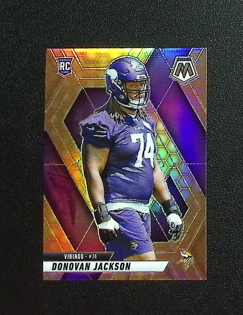 Donovan Jackson Rookie Card Honeycomb SSP Case Hit 2025 Mosaic #388 Vikings: Panini, Donruss Optic, & Donruss Select, Prizm, Mosaic, Contenders, Zenith, Phoenix, Illusions, Absolute, Rookie NFL Sports Trading Cards, SP, SSP, Cards, Football Cards for Sale Near Me, Superbowl & 