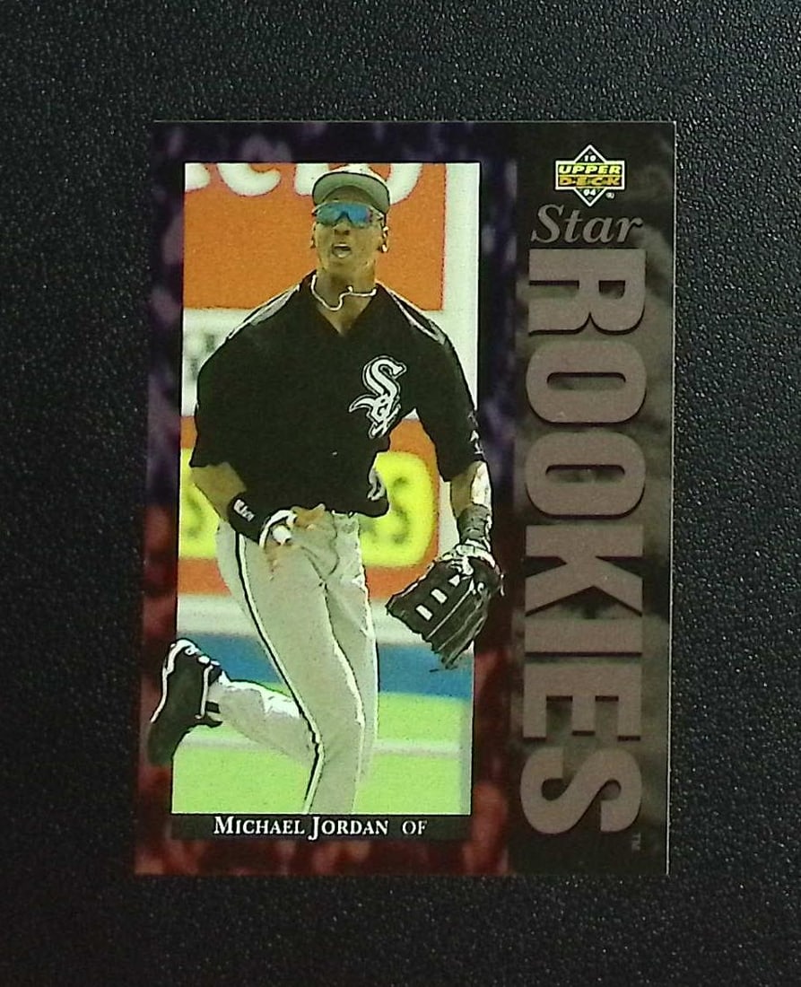 Michael Jordan Star Rookies 1994 Upper Deck #19 Chicago White Sox: Upper Deck Basketball NBA Trading & Sports Cards, Sports Cards for Sale Near Me, Chrome, Refractor, SP, SSP, Valuable Auction Memorabilia Lots Sold On Line, NBA Championship & Hall of Fame Player Card