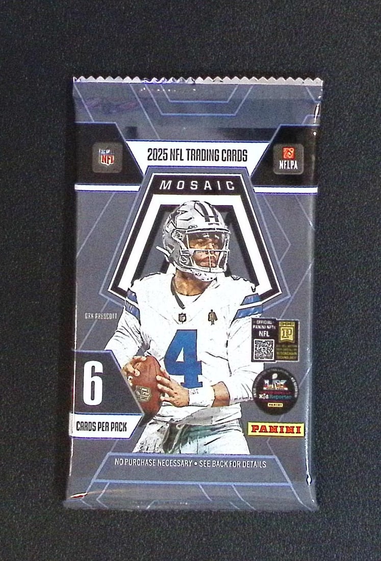 2025 Panini Mosaic Football BLASTER BOX PACK - Jaxson Dart, Cam Skattebo, Emeka Egbuka, Ashton: Panini Rookie Football NFL Trading & Sports Cards, Rookie Cards in This Set are Jaxson Dart, Cam Ward, Shedeur Sanders, Cam Skattebo, Travis Hunter, Football & Sports Cards for Sale Near Me, Silver, W