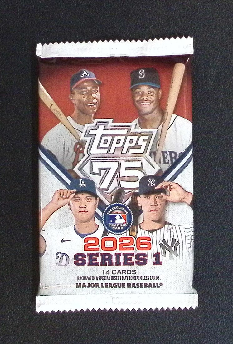 2026 Topps Series 1 Baseball 75th Anniversary MEGA BOX PACK (1 of 1)
