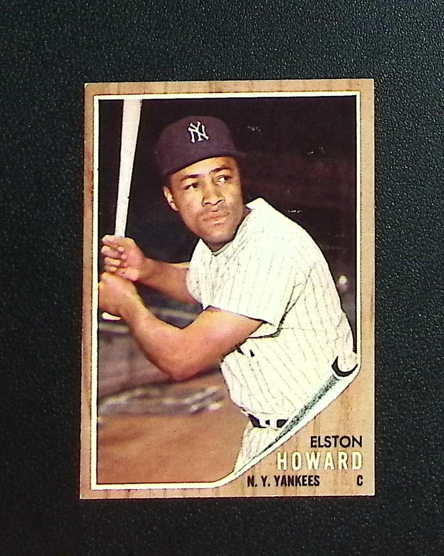 Elston Howard 1962 Topps #400 EX, Yankees Vintage Baseball Card (1 of 2)