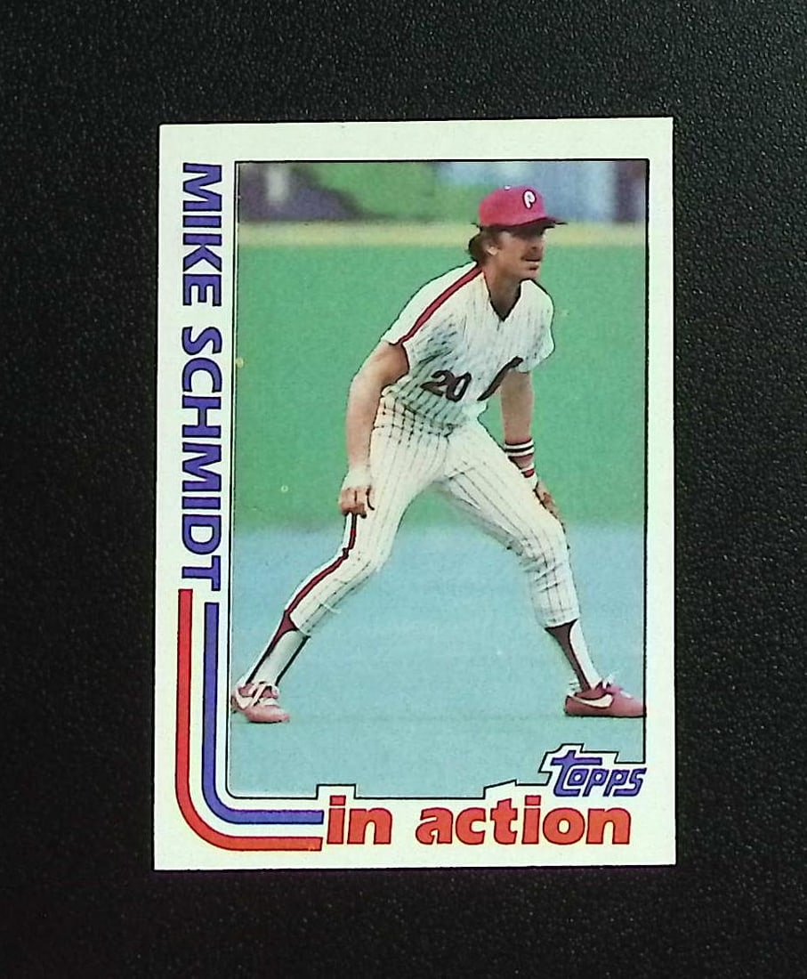 Mike Schmidt In Action 1982 Topps #101 Philadelphia Phillies: Topps, Bowman, & Fanatics Baseball MLB Trading & Sports Cards, Sports Cards for Sale Near Me, World Series & Hall of Fame Players Memorabilia, Refractors, X-Fractors, Numbered, SP, SSP, Valuable Aucti