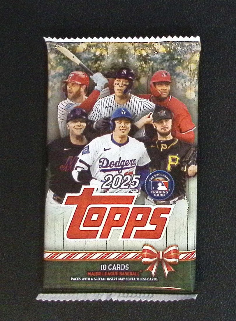 2025 Topps Baseball Holiday MEGA BOX PACK: Factory Sealed Topps Baseball MLB Trading & Sports Cards, Rookie Cards in this set are James Wood, Dylan Crews, Speckled, SP, SSP, Variations, Autographs, Chrome, Refractors, 1976 Topps, Sports Cards 