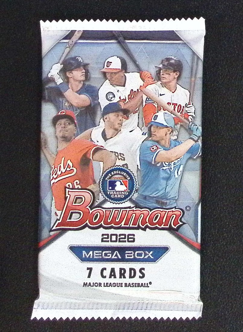 2026 Bowman Baseball MEGA BOX PACK, Roman Anthony, Konnor Griffin Prospects: Bowman Baseball MLB Trading & Sports Cards, Roman Anthony Rookie Card, Konnor Griffin Prospect, Sports Cards for Sale Near Me, Prospect, Refractors, Auction Lots for Sale on Line, World Series & Hall 