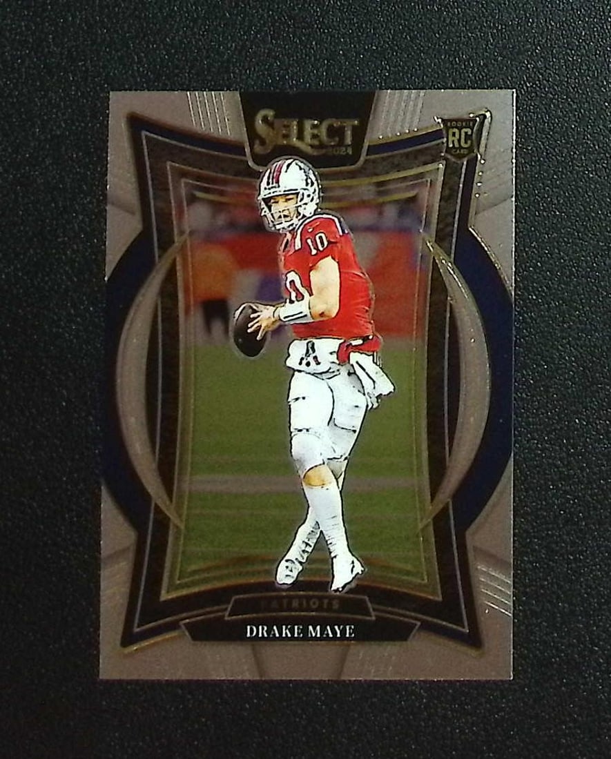 Drake Maye Rookie Card 2024 Select #27 New England Patriots: Panini, Donruss Optic, & Donruss Select, Prizm, Mosaic, Contenders, Zenith, Phoenix, Illusions, Absolute, Rookie NFL Sports Trading Cards, SP, SSP, Cards, Football Cards for Sale Near Me, Superbowl & 