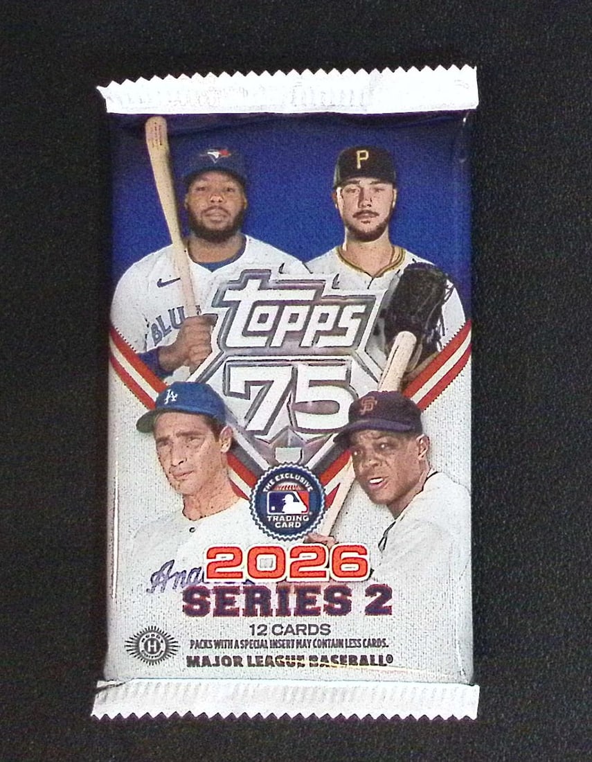 2026 Topps Series 2 HOBBY BOX PACK Baseball 75th Anniversary (1 of 1)