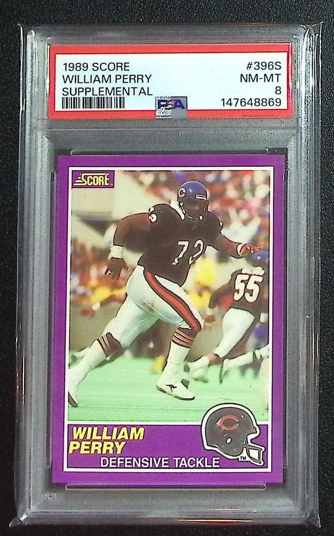 William Perry 1989 Score Supplemental #396S PSA 8 Chicago Bears (1 of 2)