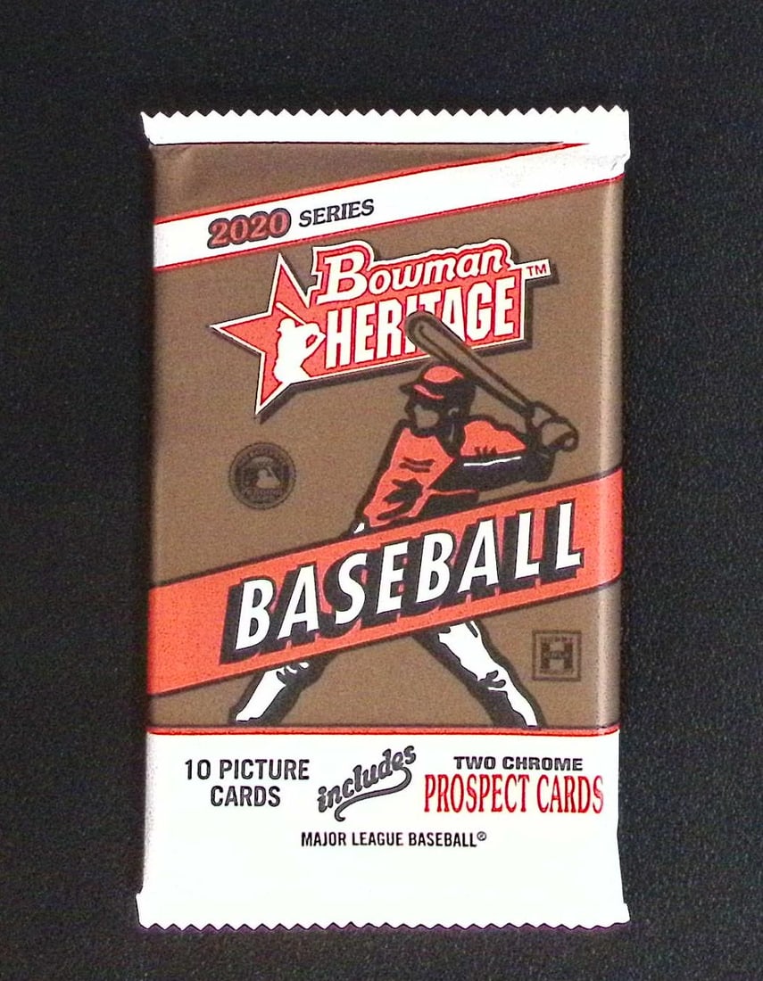 2020 Bowman HERITAGE HOBBY BOX PACK 2 Chrome Prospect Cards in Every Pack (1 of 1)