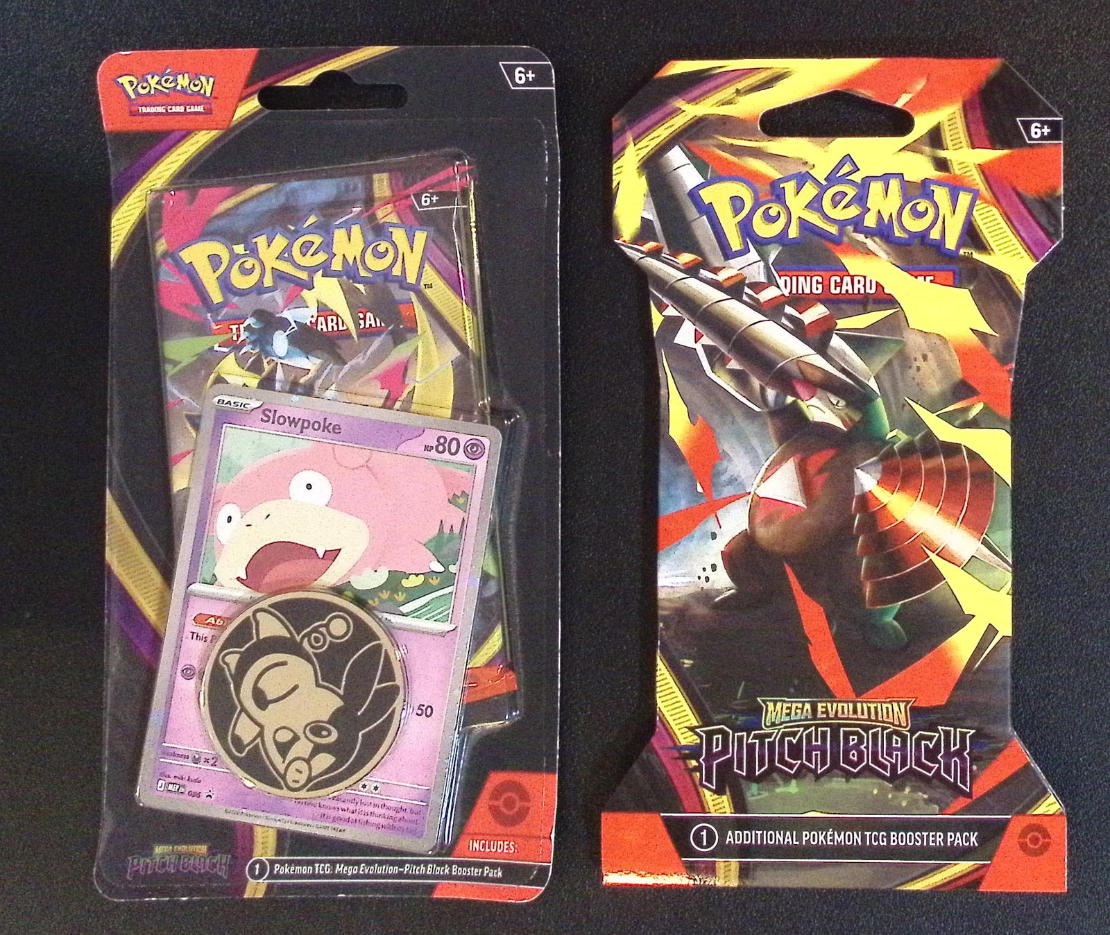 Lot of 2 Pokemon Pitch Black Booster Packs. 1 Blister Hanger Pack & 1 Sleeved: Pokemon Trading Card Game Cards, Charizard, Pikachu, Mewtwo, Reverse Holo, Holo Rare, Secret Rare Cards, Full Art Cards, Eevee, Ultra Rare Card, Illustration Rare, Special Illustration Rare SIR