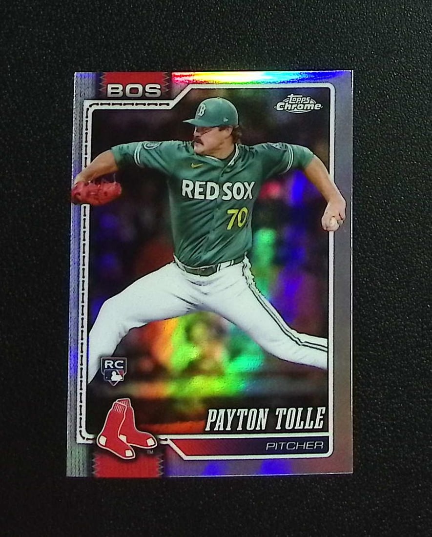 Payton Tolle Rookie Card Refractor 2026 Topps Chrome #177 Boston Red Sox