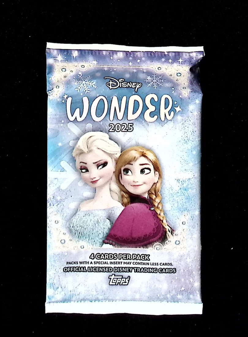 2025 Topps Disney Wonder Mega Box Pack: Disney Topps Trading Cards of Movies & Television Shows, Refractors, Ray Waves, Numbered Rare Cards. Darth Vader, Luke Skywalker, Princess Leia, Mandalorian, Yoda, Grogu, Han Solo, Rebellion, Imperial