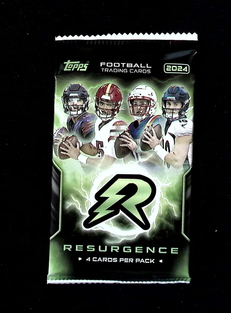 2024 Topps Resurgence Football Cards Blaster Box Pack - Drake Maye, Jayden Daniels Rookie Card: Topps Football NFL Trading & Sports Cards, Rookie Cards in this Set Are Drake Maye Jayden Daniels, Bo Nix, JJ McCarthy, Marvin Harrison Jr, Refractors, Prism Refractors, X-Fractors, Sports Cards for S