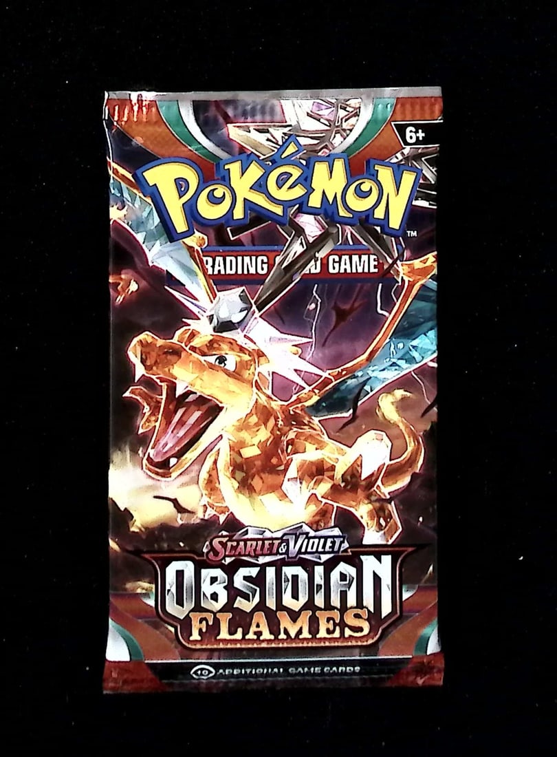 2023 Pokemon Scarlet & Violet Obsidian Flames 10 Card Booster Pack TCG: Pokemon Trading Card Game Cards, Charizard, Pikachu, Mewto, EX, Referse Holo, Holo Rare Cards, Secret Rare Cards, Full Art Cards, Evee, 3 Stars Ultra Rare Cards, Double Rare, Illustration Rare, Specia