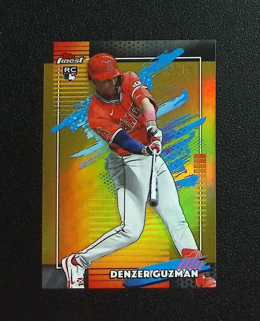 Denzer Guzman Rookie Gold Refractor /50 2026 Topps Finest #133 Angels: Topps, Bowman, & Fanatics Baseball MLB Trading & Sports Cards, Sports Cards for Sale Near Me, World Series & Hall of Fame Players Memorabilia, Refractors, X-Fractors, Numbered, SP, SSP, Valuable Aucti