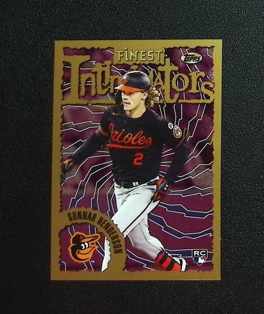 Gunnar Henderson Rookie Card Intimidators 2023 Topps Finest #8 Baltimore Orioles
