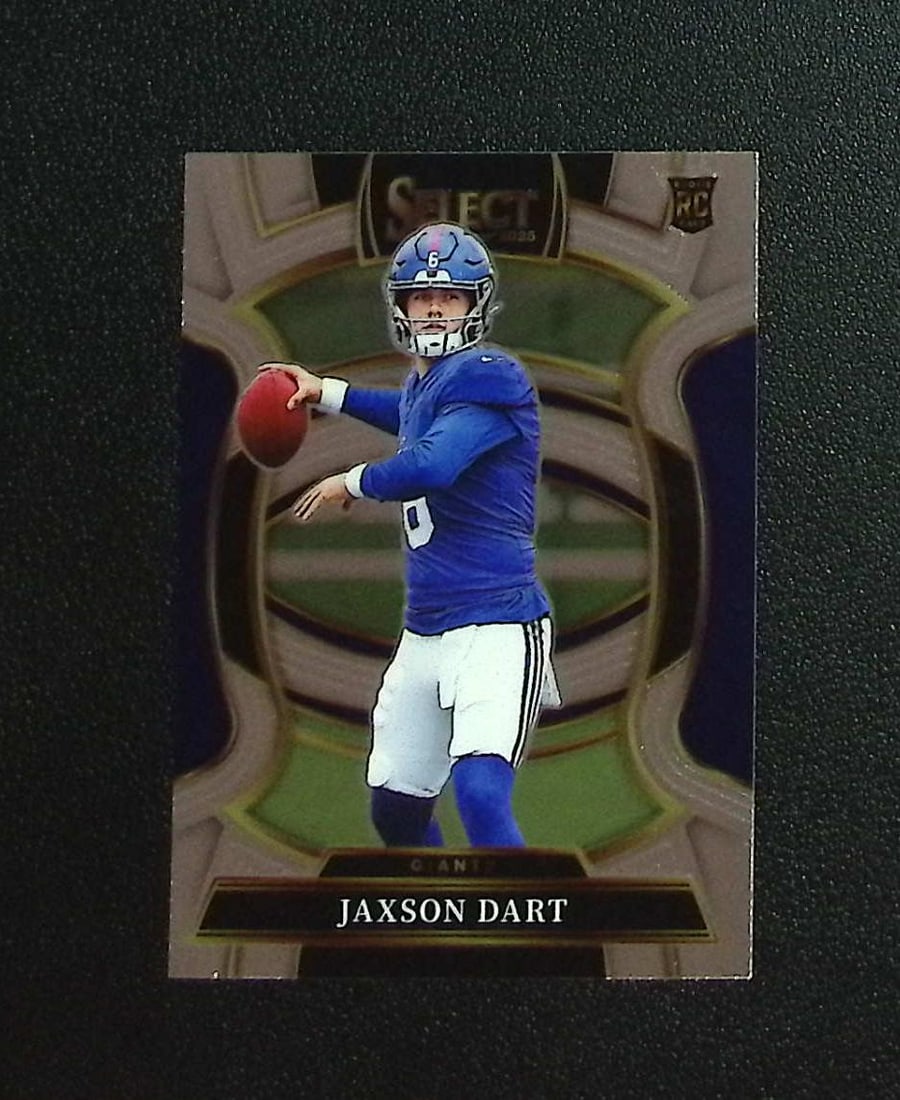 Jaxson Dart Rookie Card 2025 Select #93 New York Giants: Panini, Donruss Optic, & Donruss Select, Prizm, Mosaic, Contenders, Zenith, Phoenix, Illusions, Absolute, Rookie NFL Sports Trading Cards, SP, SSP, Cards, Football Cards for Sale Near Me, Superbowl & 