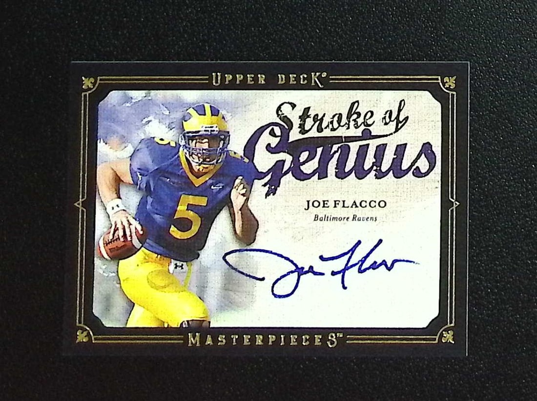 Joe Flacco Rookie Auto 2008 Upper Deck Masterpieces #SOG48 Baltimore Ravens (1 of 2)