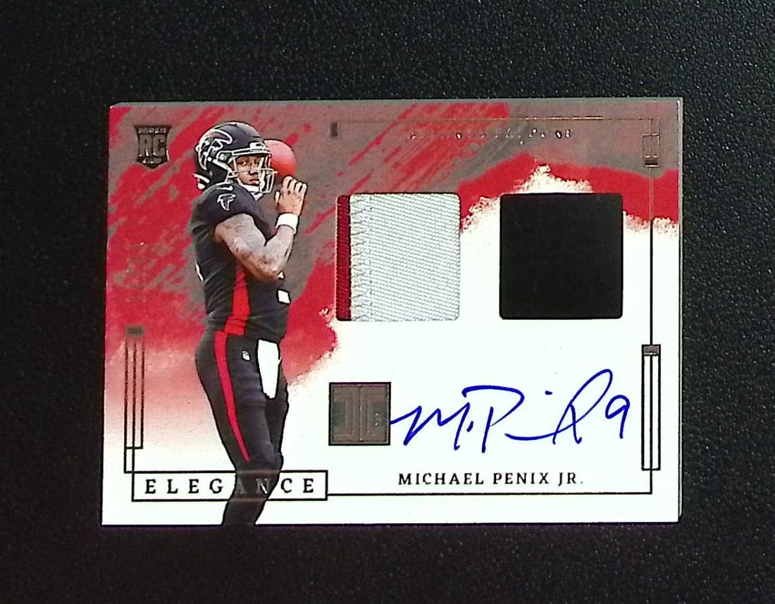 Michael Penix Jr. Rookie Patch Auto /75 2024 Panini Impeccable #RHP-MPJ: Panini, Donruss Optic, & Donruss Select, Prizm, Mosaic, Contenders, Zenith, Phoenix, Illusions, Absolute, Rookie NFL Sports Trading Cards, SP, SSP, Cards, Football Cards for Sale Near Me, Superbowl & 