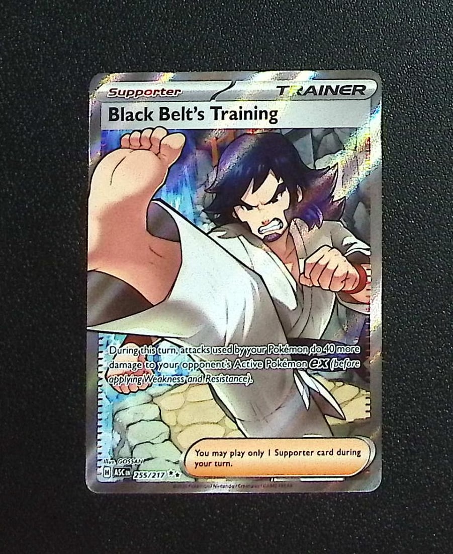 Pokemon Ascended Heroes Black Belt's Training Ultra Rare #255