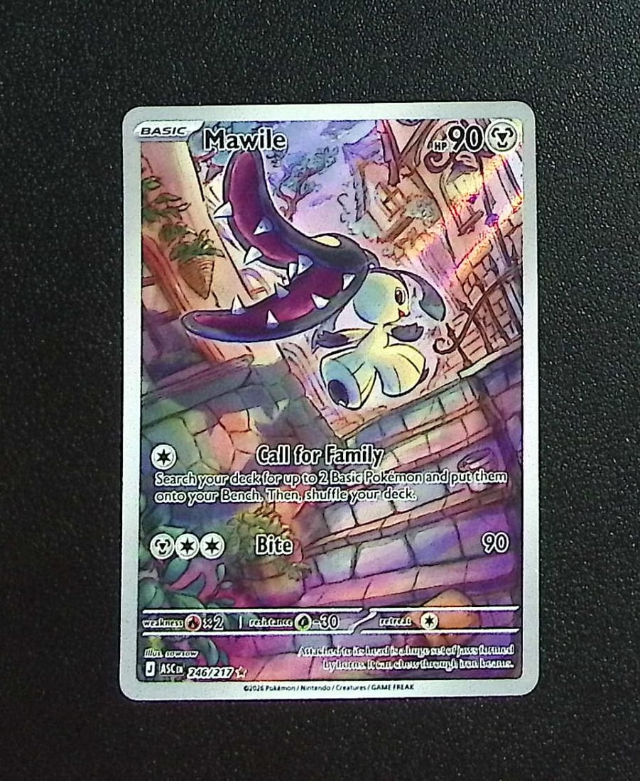 Pokemon Ascended Heroes Mawile Illustration Rare #246: Pokemon Trading Card Game Cards, Charizard, Pikachu, Mewtwo, Reverse Holo, Holo Rare, Secret Rare Cards, Full Art Cards, Eevee, Ultra Rare Card, Illustration Rare, Special Illustration Rare SIR