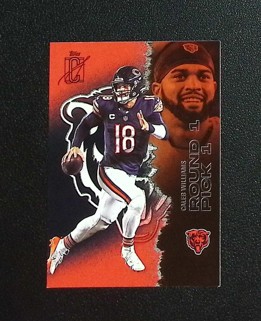 Caleb Williams Red & Black 2025 Topps Signature Class #11 Chicago Bears: Topps & Bowman Football NFL Trading Sports Cards, Sports Cards for Sale Near Me, Super Bowl & Hall of Fame Player Cards, Resurgence, Composite, SP, SSP, Valuable Auction Memorabilia Lots For Sale On