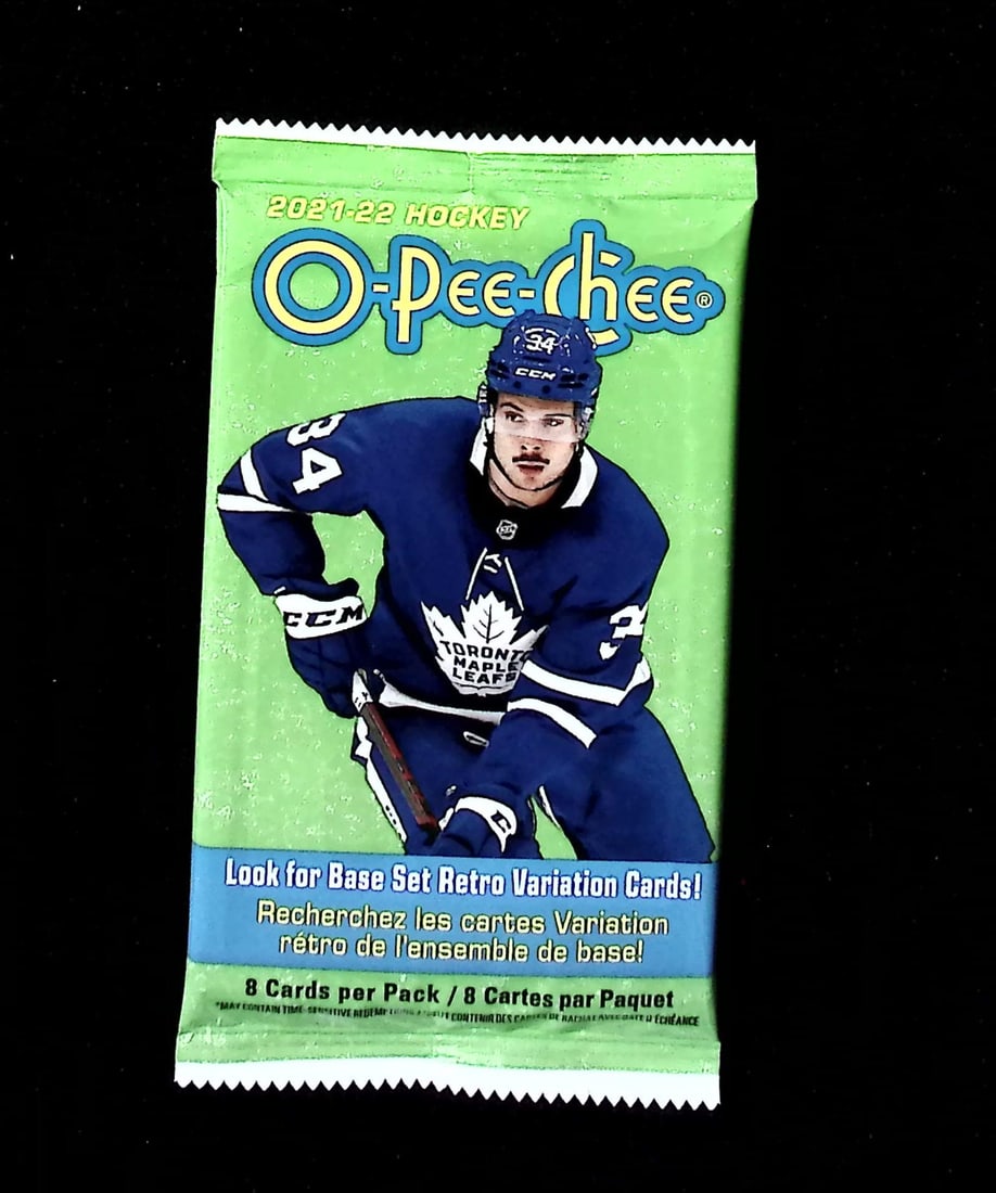 2021-'22 O Pee Chee Hockey Cards Retail Box Pack Sports Cards