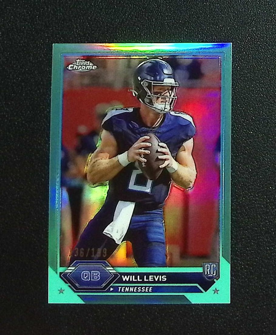 Will Levis Rookie Aqua Refractor /199 2023 Topps Composite #4 Titans