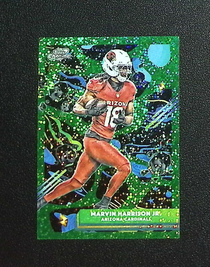 Marvin Harrison Jr. Green Space Dust Refractor /75 2025 Topps Chrome Cosmic #3
