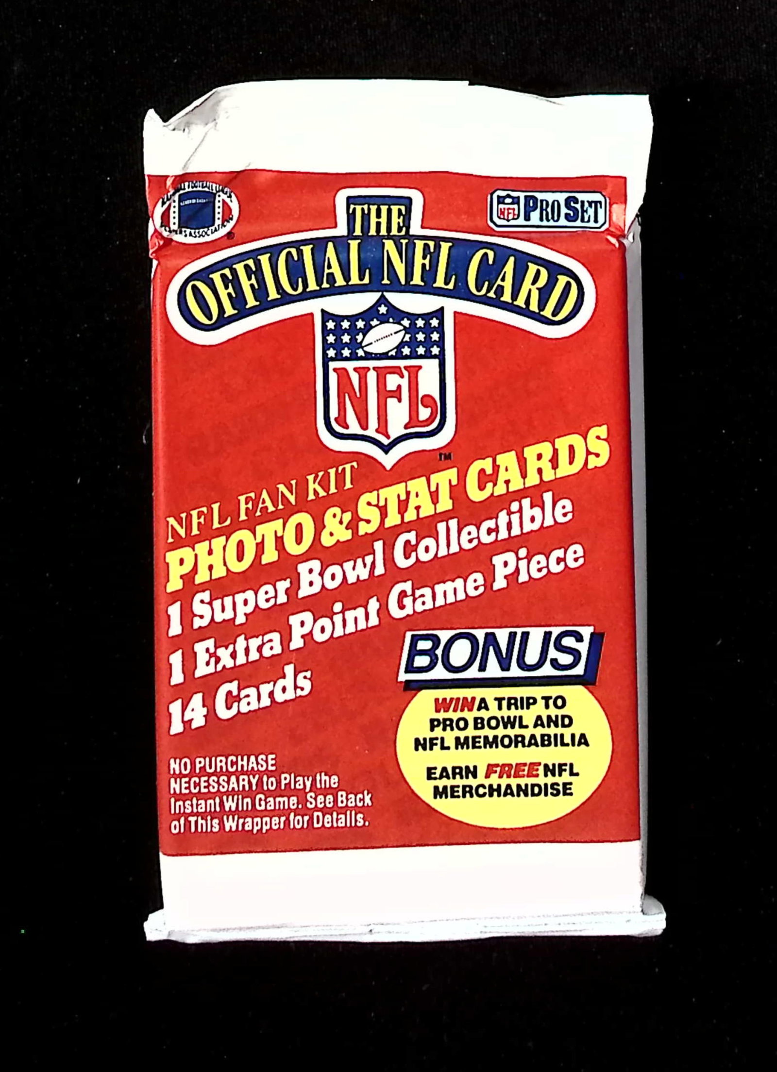 1989 Pro-Set Football Cards Retail Box Wax Pack, Sports Cards