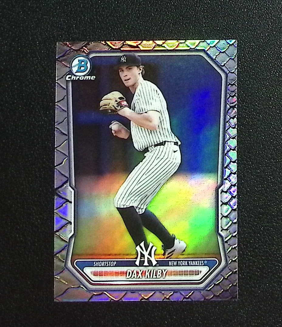 Dax Kilby Reptilian Refractor 2026 Bowman Chrome #BCP-78 New York Yankees