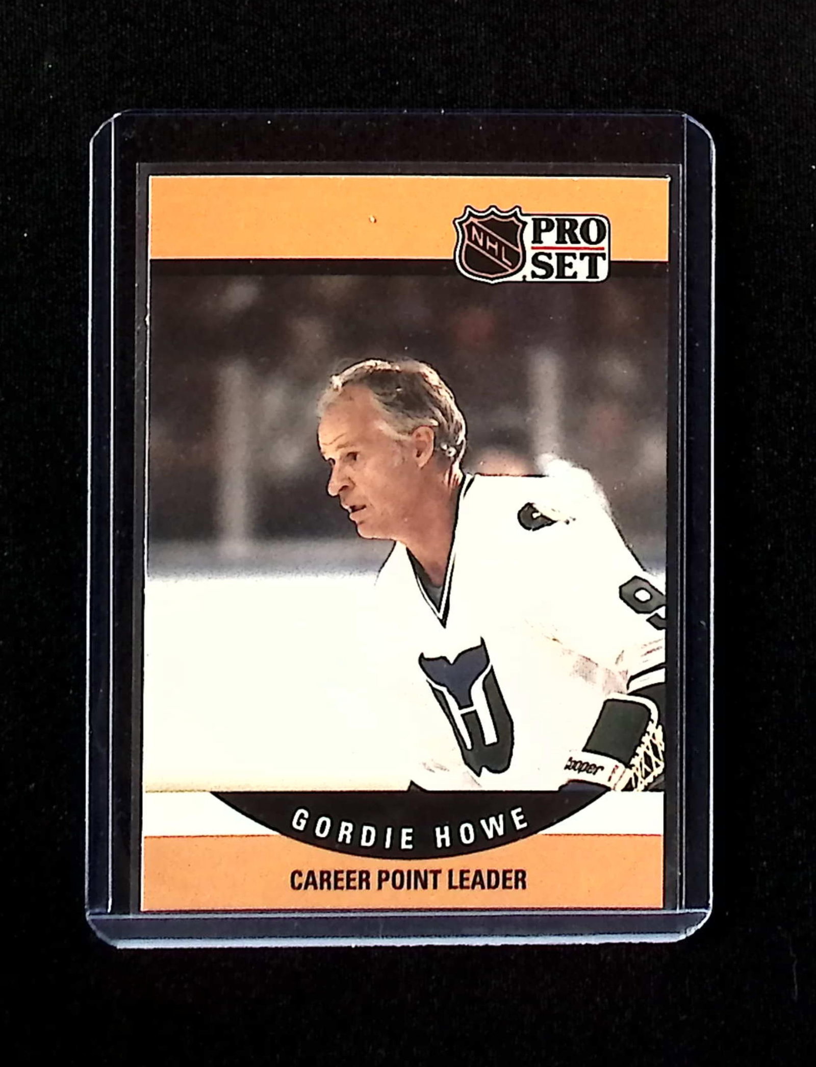 Gordie Howe Career Point Leader 1990 NHL Pro Set #654