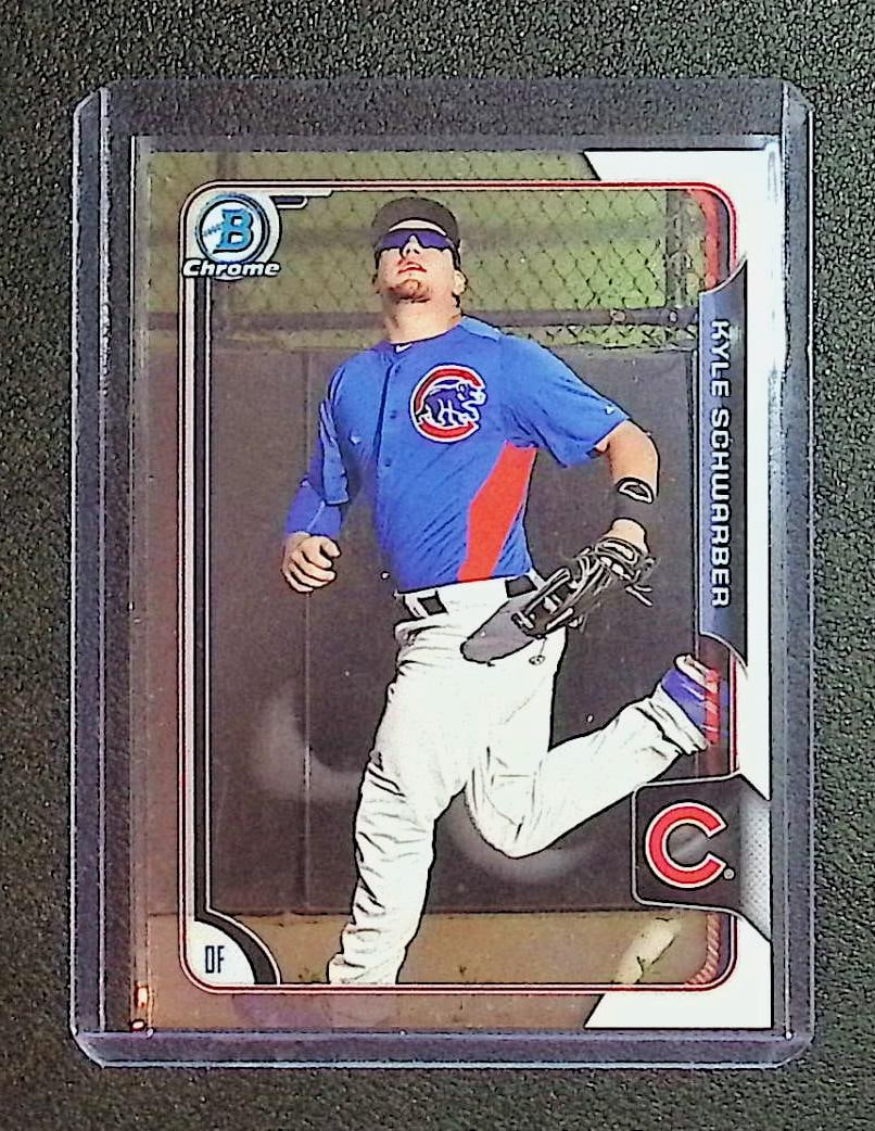 Kyle Schwarber 2015 Bowman Chrome #BCP58: Topps, Bowman, & Fanatics Baseball MLB Trading & Sports Cards, Sports Cards for Sale Near Me, World Series & Hall of Fame Players Memorabilia, Refractors, X-Fractors, Numbered, SP, SSP, Valuable Aucti