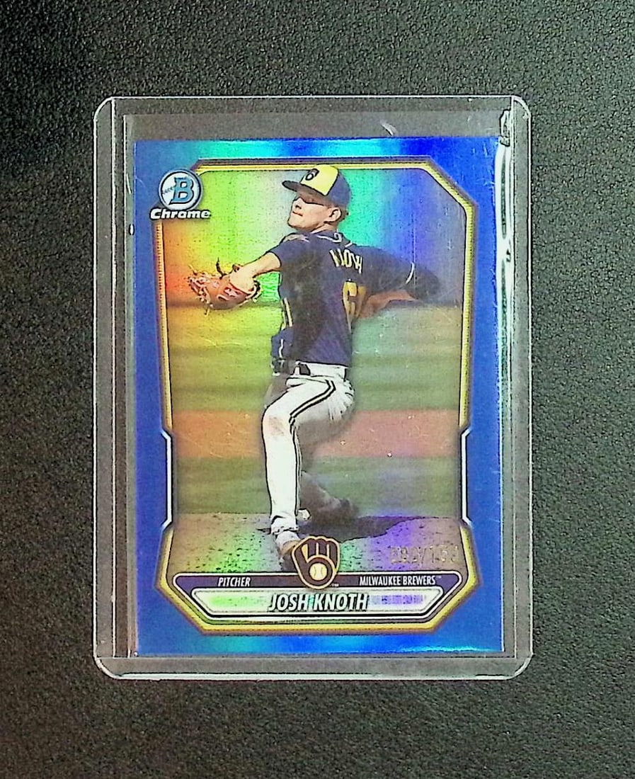 Josh Knoth Blue Color Match Refractor /150 2026 Bowman Chrome #BCP-113: Topps, Bowman, & Fanatics Baseball MLB Trading & Sports Cards, Sports Cards for Sale Near Me, World Series & Hall of Fame Players Memorabilia, Refractors, X-Fractors, Numbered, SP, SSP, Valuable Aucti