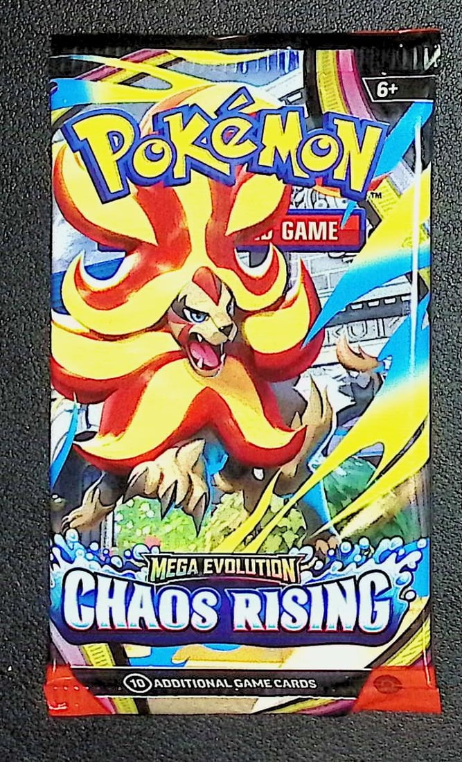 2026 Pokemon Chaos Rising 10 Card Booster Pack Charizard Pikachu Holo Rare Cards: Pokemon Trading Card Game Cards, Charizard, Pikachu, Mewto, EX, Referse Holo, Holo Rare Cards, Secret Rare Cards, Full Art Cards, Evee, 3 Stars Ultra Rare Cards, Double Rare, Illustration Rare, Specia