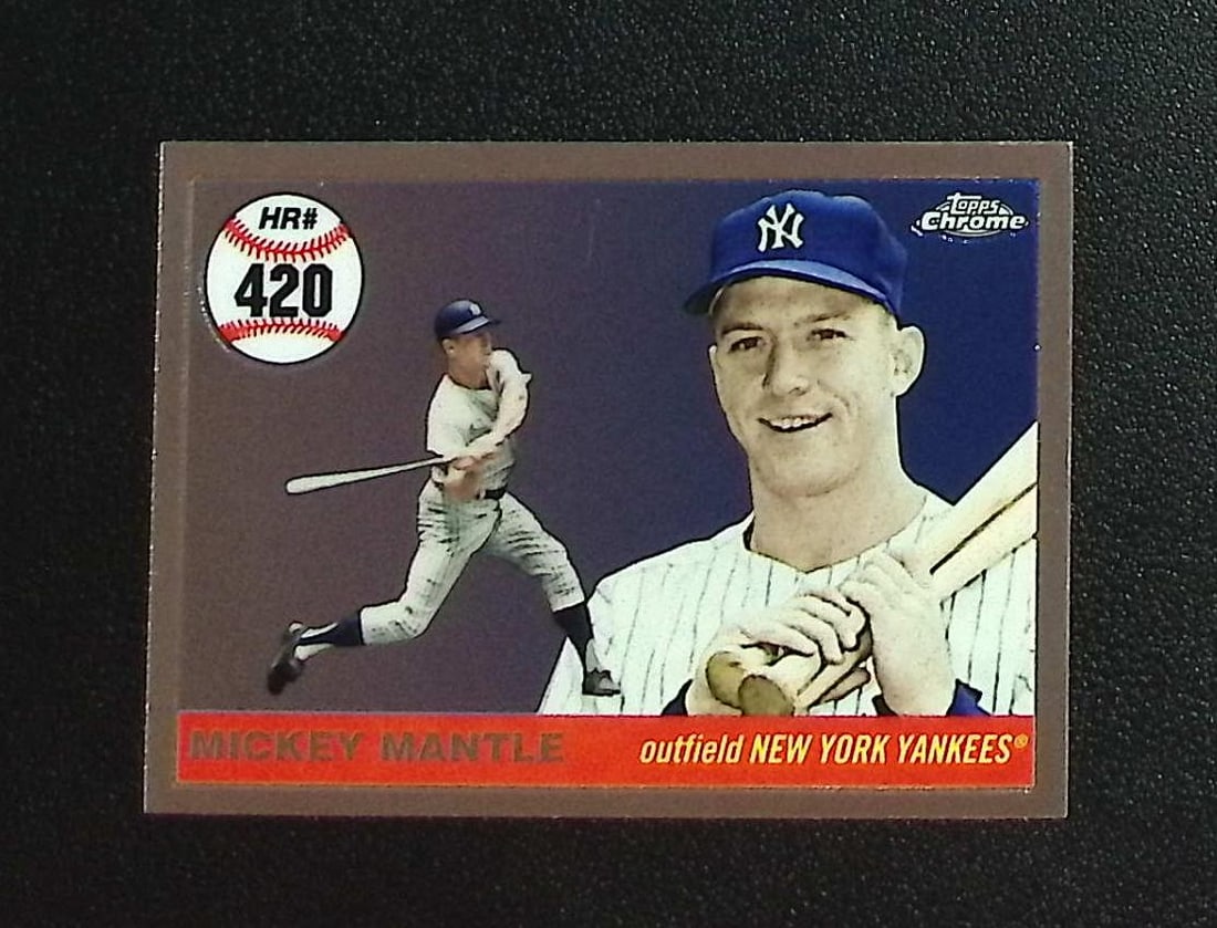 Mickey Mantle 2008 Topps Chrome Mickey Mantle Home Run History #MHRC420 (1 of 2)