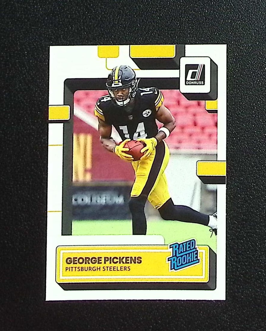 George Pickens 2022 Panini Donruss #323 Steelers, Cowboys: Panini, Donruss Optic, & Donruss Select, Prizm, Mosaic, Contenders, Zenith, Phoenix, Illusions, Absolute, Rookie NFL Sports Trading Cards, SP, SSP, Cards, Football Cards for Sale Near Me, Superbowl & 