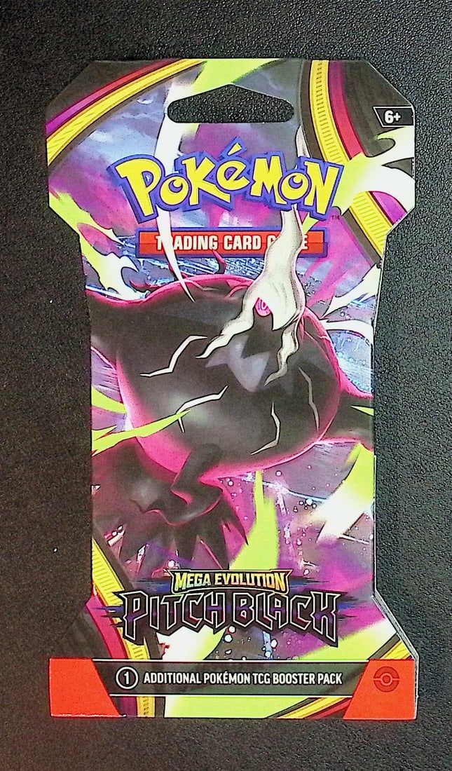 Pokemon Mega Evolution Pitch Black Sleeved Booster Pack: Pokemon Trading Card Game Cards, Charizard, Pikachu, Mewto, EX, Referse Holo, Holo Rare Cards, Secret Rare Cards, Full Art Cards, Evee, 3 Stars Ultra Rare Cards, Double Rare, Illustration Rare, Specia