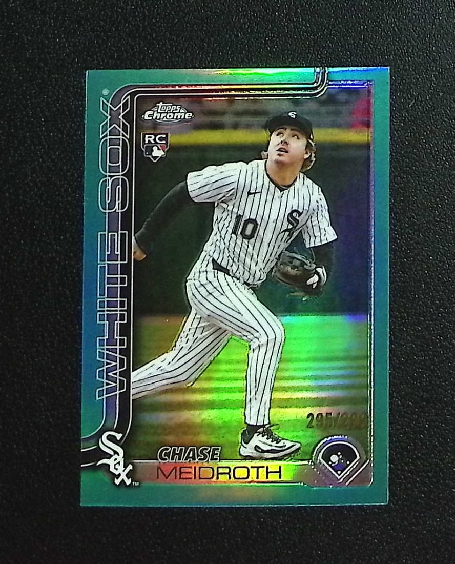 Chase Meidroth Rookie Card Teal Refractor /299 2025 Topps Chrome Update #USC75: Topps, Bowman, & Fanatics Baseball MLB Trading & Sports Cards, Sports Cards for Sale Near Me, World Series & Hall of Fame Players Memorabilia, Refractors, X-Fractors, Numbered, SP, SSP, Valuable Aucti