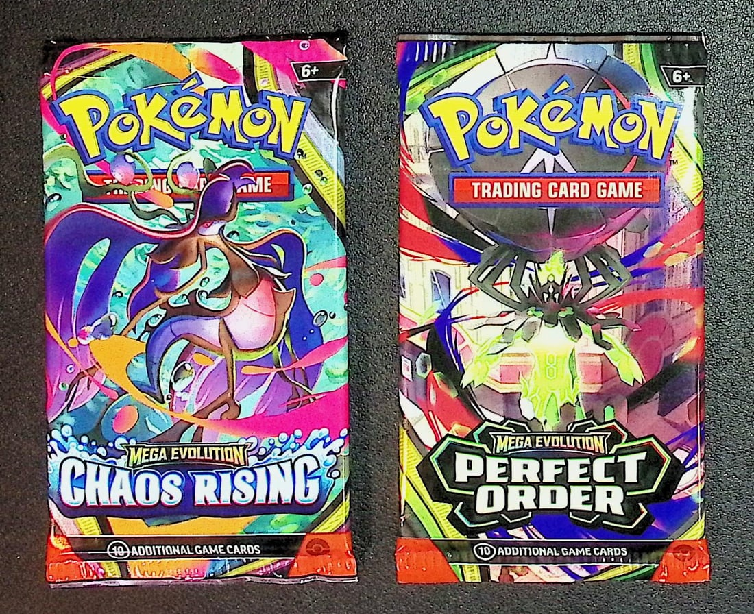 2 COUNT: 1 - Pokemon Chaos Rising & 1 - Perfect Order Booster Packs (1 of 1)